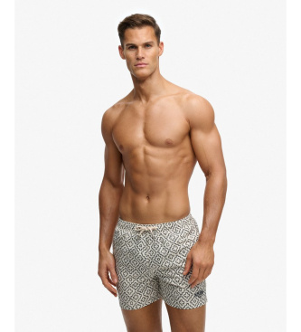 Superdry Premium Printed 15 baddr�kt off-white