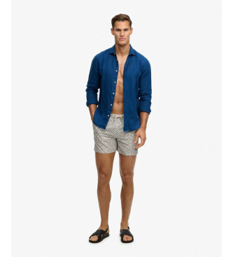 Superdry Premium Printed 15 baddr�kt off-white