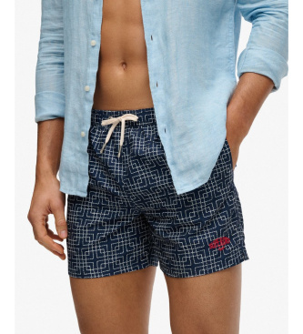 Superdry Premium Printed 15 marinbl� baddr�kt