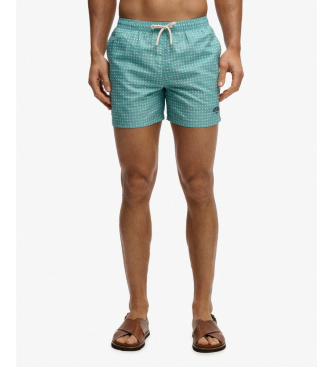 Superdry Premium Printed 15 green swimsuit