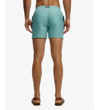 Superdry Premium Printed 15 green swimsuit