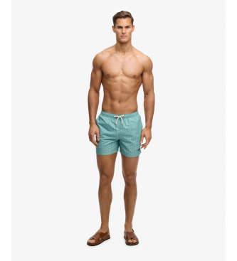Superdry Premium Printed 15 green swimsuit