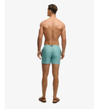 Superdry Premium Printed 15 green swimsuit