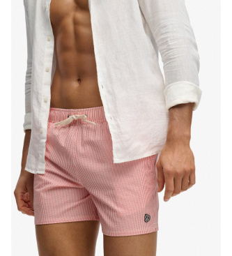 Superdry Seer Sucker swimsuit 15 coral