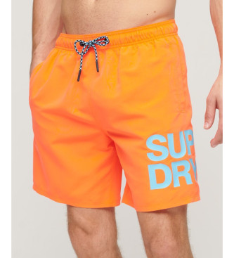 Superdry Sportswear orange swimming costume
