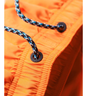 Superdry Pomarańczowy kostium kąpielowy Sportswear