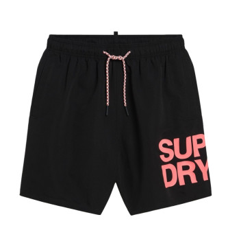Superdry Sportswear schwarzer Badeanzug