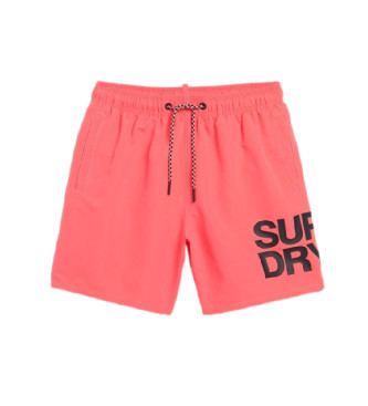 Superdry Różowy kostium kąpielowy Sportswear