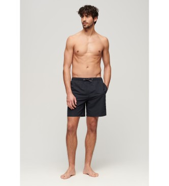 Superdry Premium navy embroidered swimming costume
