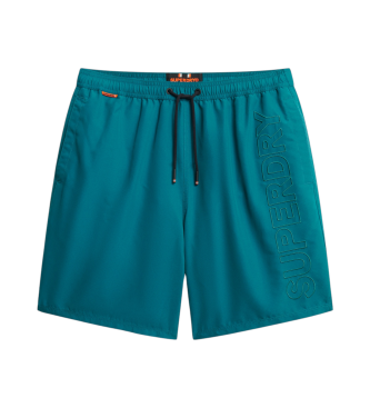 Superdry Premium grner bestickter Badeanzug