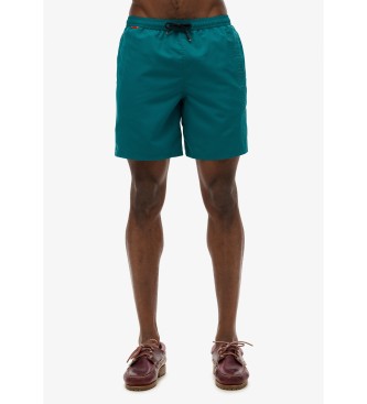 Superdry Premium grner bestickter Badeanzug