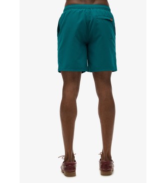 Superdry Premium grner bestickter Badeanzug