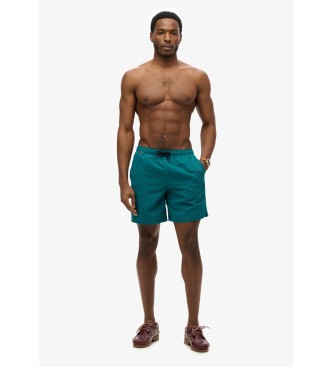 Superdry Premium grner bestickter Badeanzug