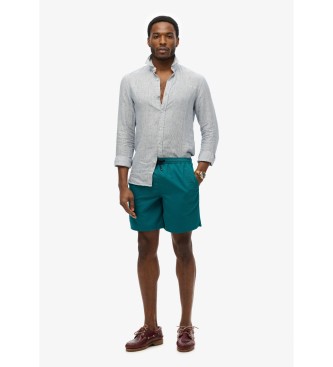 Superdry Premium grner bestickter Badeanzug