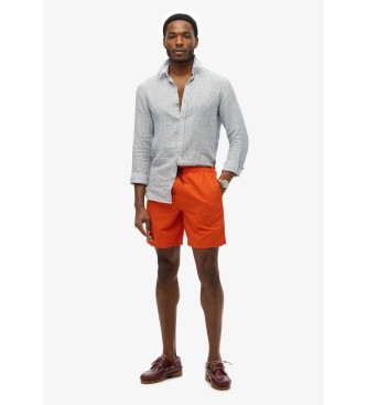 Superdry Haftowany kostium kąpielowy premium 43,2 cm pomarańczowy