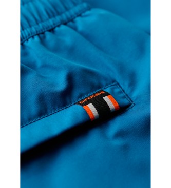Superdry Wysokiej jakości haftowany kostium kąpielowy 43,2 cm niebieski