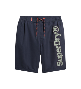 Superdry Klassisk marineblå badedragt