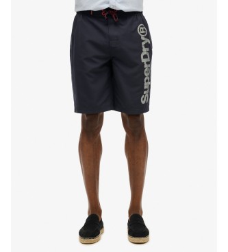 Superdry Klassisk marineblå badedragt