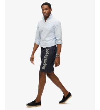 Superdry Klassisk marineblå badedragt