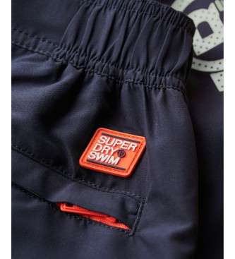 Superdry Klassisk marineblå badedragt