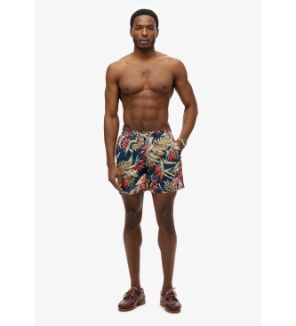 Superdry Multicolor zwempak met Hawaii-print