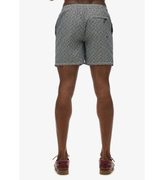 Superdry Sort badedragt med heldkkende print