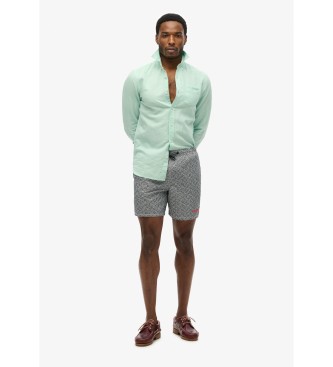 Superdry Sort badedragt med heldkkende print