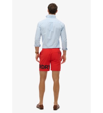 Superdry Czerwony kostium kąpielowy z grafiką