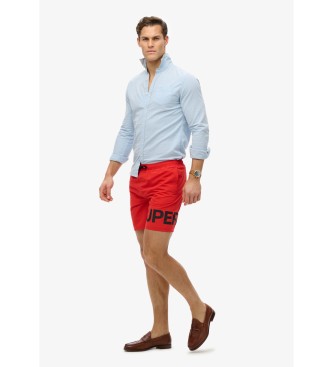Superdry Czerwony kostium kąpielowy z grafiką