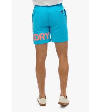Superdry Niebieski kostium kąpielowy z grafiką