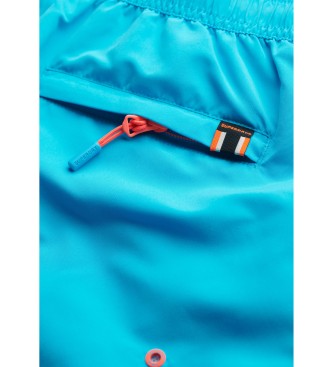Superdry Niebieski kostium kąpielowy z grafiką