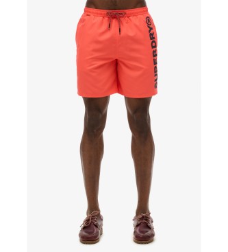 Superdry 43,2 cm plavalni kostum s športno grafiko korale