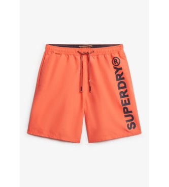 Superdry 43,2 cm plavalni kostum s športno grafiko korale