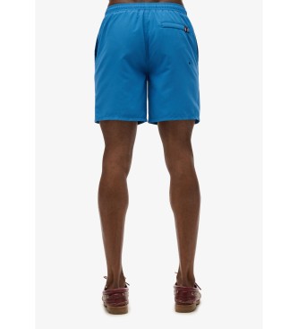 Superdry 43,2 cm plavalni kostum z modro športno grafiko