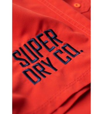 Superdry Kostium kąpielowy 43,2 cm z czerwonym logo żeglarskim