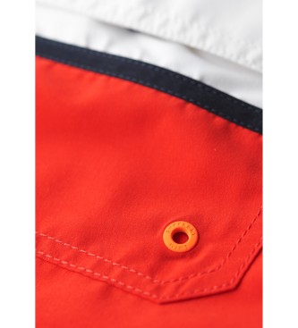 Superdry Kostium kąpielowy 43,2 cm z czerwonym logo żeglarskim