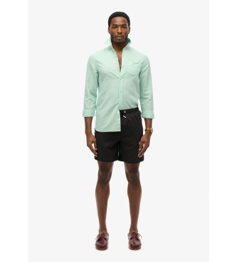 Superdry Kostium kąpielowy 43,2 cm z logo Sportswear czarny