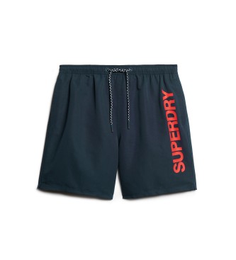 Superdry Costume da bagno blu grafico 17