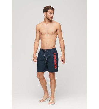 Superdry Costume da bagno blu grafico 17