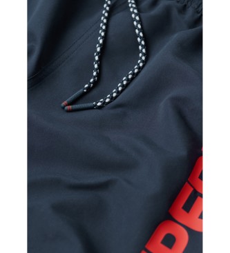 Superdry Costume da bagno blu grafico 17