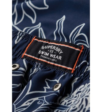 Superdry Printed swimming costume made from recycled marine material