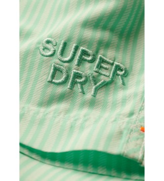 Superdry Bedrukt zwempak 38 cm groen