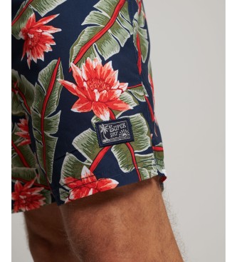 Superdry Hawaiian swimming costume made of multicoloured recycled