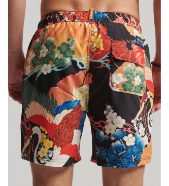 Superdry Multicoloured Hawaiian swimming costume