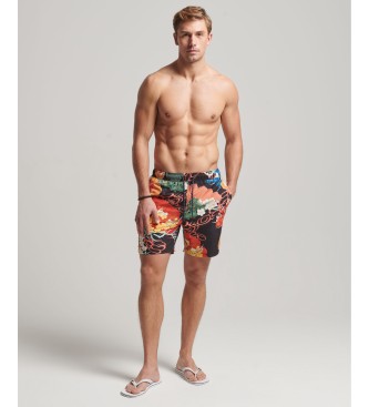 Superdry Multicoloured Hawaiian swimming costume