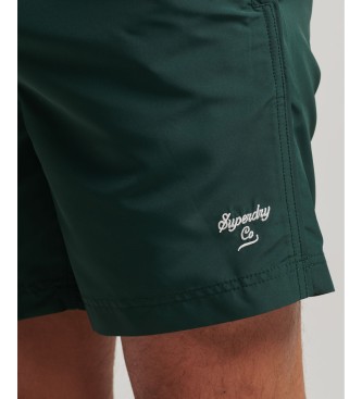 Superdry Polo green swimming costume