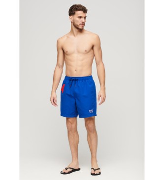 Superdry Swimwear made of recycled material blue