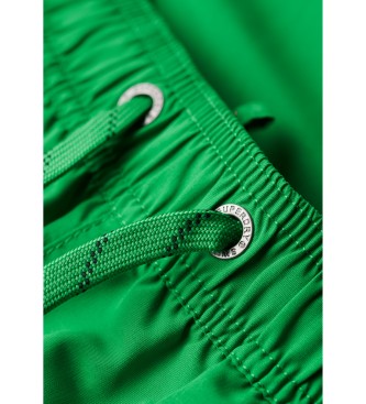 Superdry Plavalni kostum iz zelenega recikliranega materiala