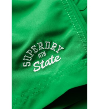 Superdry Costume da bagno realizzato in materiale riciclato verde