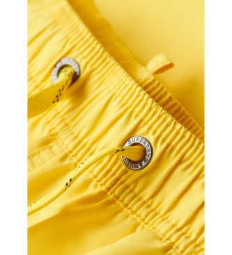 Superdry Badeanzug aus gelbem recyceltem Material